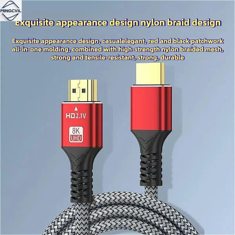 Câble HDMI 2.1 MINGCVIL – 8K 60Hz | 4K 120Hz | 48Gbps | 0,5m à 5m TechVisio