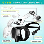 Underwater Snorkeling Half face Face Children Swimming Mask Set Scuba Diving Respirator Masks Anti Fog Safe Breathing for Adult TechVisio