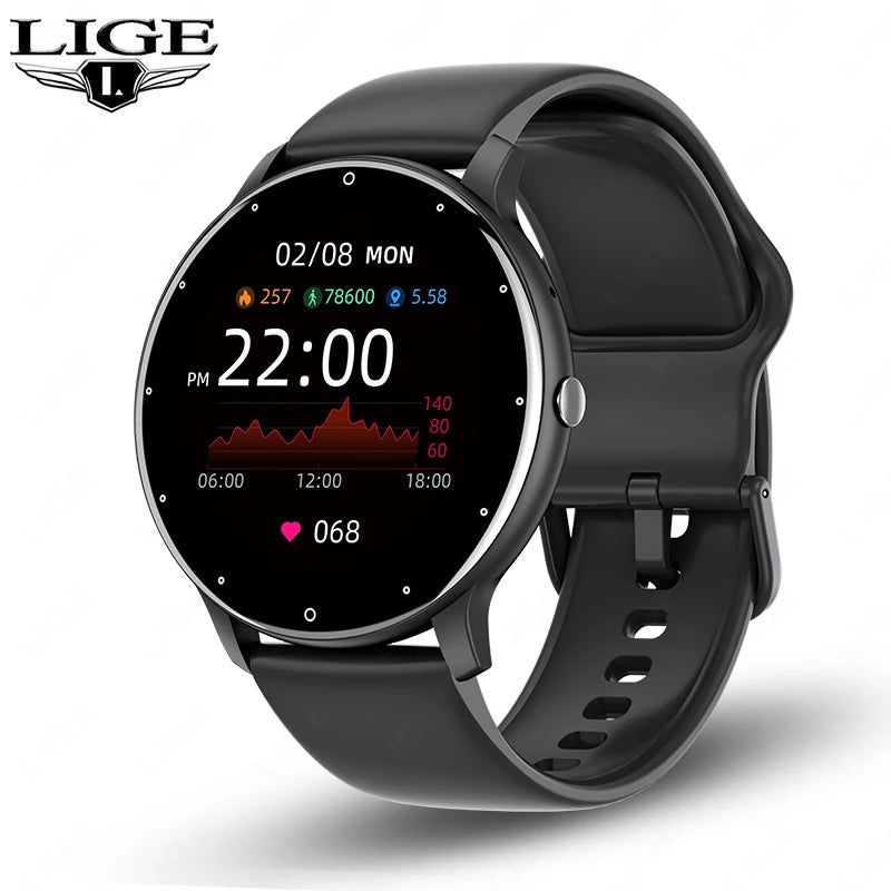 Montre Connectée Sport & Santé – Écran Tactile, FC, SpO2, Bluetooth 5.0