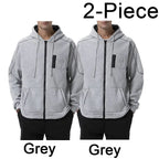 Men's Full Zip Hoodie Jacket Hooded Plain Pocket Sports Outdoor Daily Sports Hot Stamping Designer Basic Casual Sweatshirts TechVisio