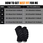 Protections Coude & Genou Sport Anti-Choc – 2 Pièces S/M/L/XL TechVisio