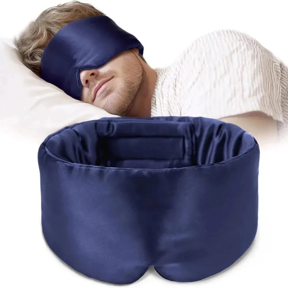 Masque Sommeil Soie de Mûrier 100% – Anti-Rides | Occultant | 6 Coloris TechVisio