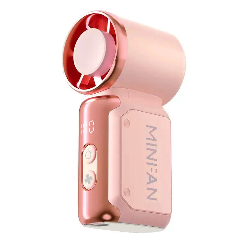 Mini handheld fan, portable small electric fan, USB charging portable pocket fan, suitable for outdoor, travel, and office use TechVisio