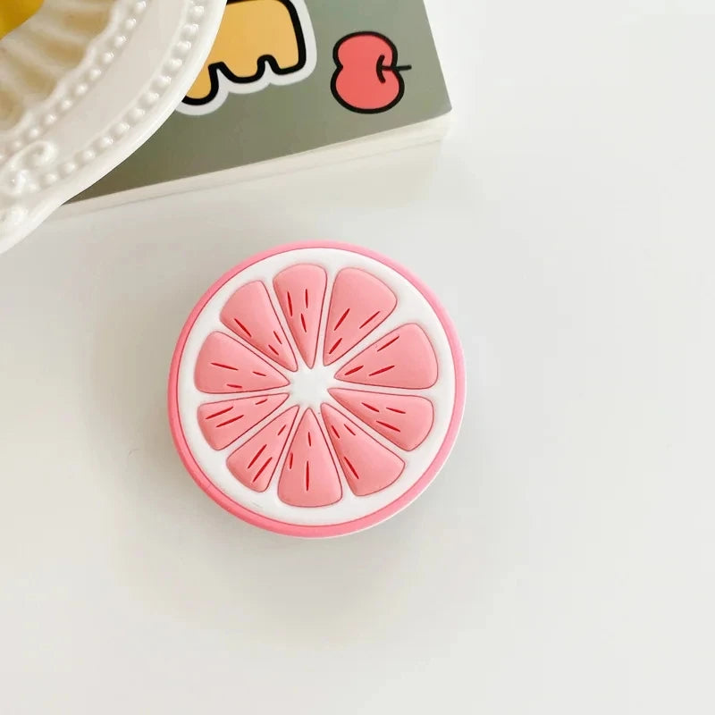 Support Grip Fraise Kawaii – Anneau Pliable | iPhone Android | 10 Coloris