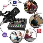 Kit Streaming V8S – Carte Son Double DSP | Micro BM-800 | BT 5.0 TechVisio