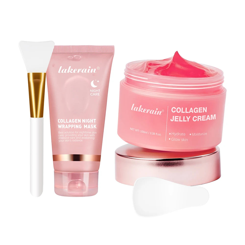 Korean Deep Collagen Mask Peel Off Mask Face Anti Wrinkle Lifting  Skin Care Masks Bio Pack Night Wrapping Woman Overnight Skin TechVisio