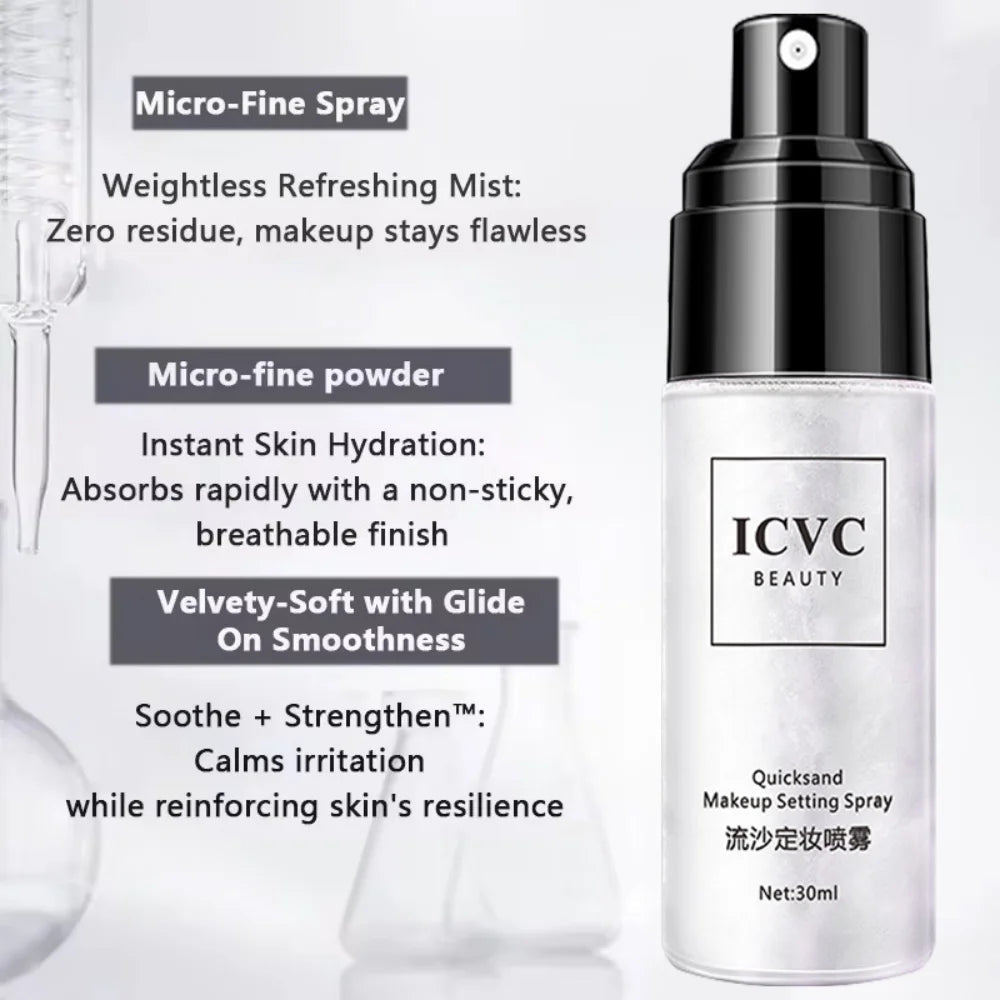 30ml Makeup Fixer Spray Waterproof Sweatproof Long Lasting Oil Control Hydrating Makeup Fixing Setting Spray Cosmetics New TechVisio