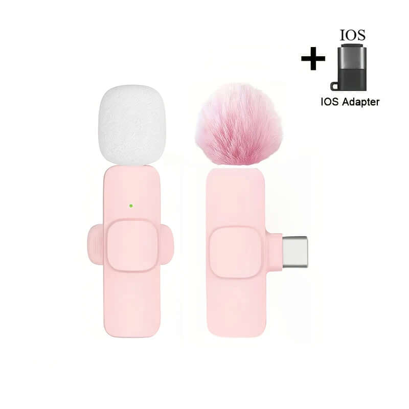 Micro Lavalier Sans Fil Basix — Anti-bruit iPhone USB-C Android TechVisio