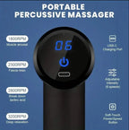 Mini Muscle Massage Gun Protable Body Massager Deep Handheld Percussion Massager For Body Back And Neck Leg TechVisio