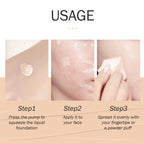 LAIKOU BB Cream 18 Hour Longlasting Liquid Foundation Waterproof Anti-acne Marks Flawless Natural Face Base Makeup Moisturize TechVisio