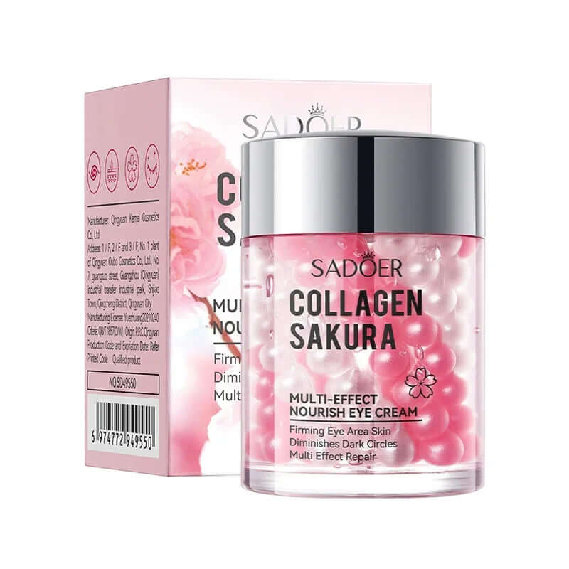 Crème Contour des Yeux Sakura SADOER – Anti-Cernes Rides Hydratante | 30ml+ TechVisio
