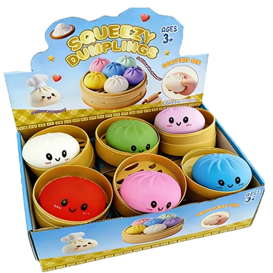 Squishy Anti-Stress Bao Ravioli – Fidget Toy TPR, Slow Rising