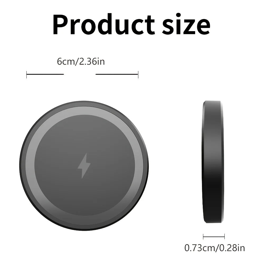 Mini Magnetic Wireless Charger Phone Pad For Magsafe iPhone 17 16 15 14 13 12 Pro Max Airpods 4 Pro Magnet Fast Charging Station TechVisio