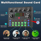 Kit Streaming V8S – Carte Son Double DSP | Micro BM-800 | BT 5.0 TechVisio