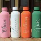 Custom Name Thermos Large Vacuum Flask 304 Stainless Steel Portable Thermos Bottle 0.5L Outdoor Sports Water Bottle Travel Mug TechVisio