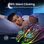 RGB Gaming Mouse Bluetooth Mouse 2.4G Wireless Mouse Ergonomic 1600DPI 6 Mute Buttons Mouse For MacBook Tablet Laptops Computer TechVisio