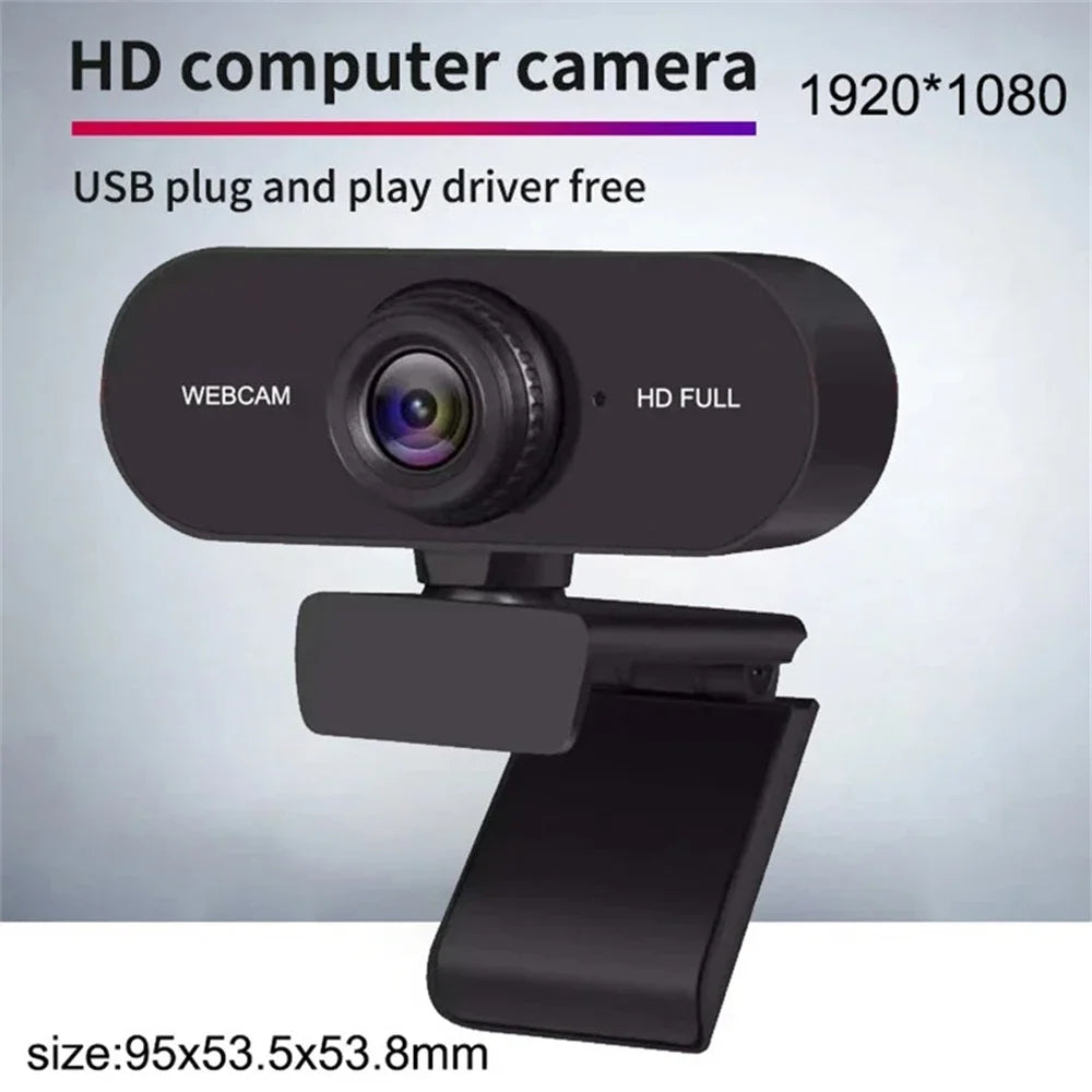 Webcam USB HD Autofocus – 480P à 2K, Micro Intégré, PC/Laptop/Mac