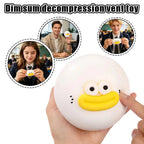 Cute Big Eyed Bun Squishy Toy, Giant Fluid Funny Mochi Squeeze Toy, Fidget Toy Kawaii Party Favors Kids Birthday Gifts Random TechVisio