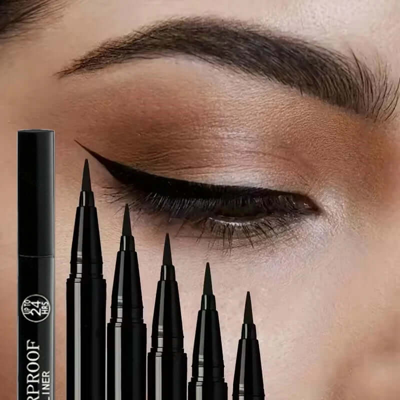 Crayon Eyeliner Noir Waterproof Longue Tenue – Mat, Anti-Bavure | 1 ou 2 pcs TechVisio