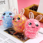 Adult Squishy Bunny Stress Balls with Light Stress Relief Toy Girls Fidget Toys Colorful Rabbit Easter Basket Stuffers TechVisio