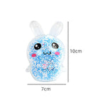 Adult Squishy Bunny Stress Balls with Light Stress Relief Toy Girls Fidget Toys Colorful Rabbit Easter Basket Stuffers TechVisio