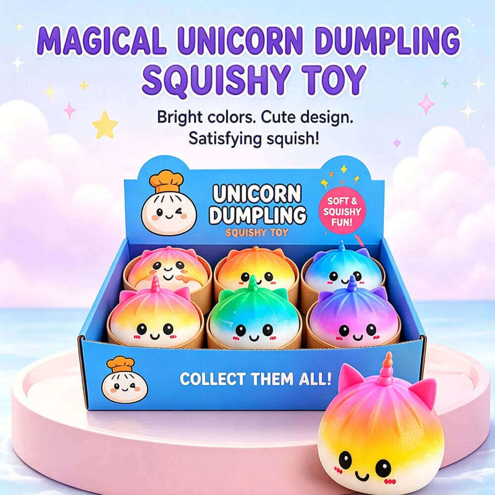 Squishy Licorne Jumbo Slow Rising Anti-Stress Fidget – Jouet Sensoriel Bureau Cadeau TechVisio