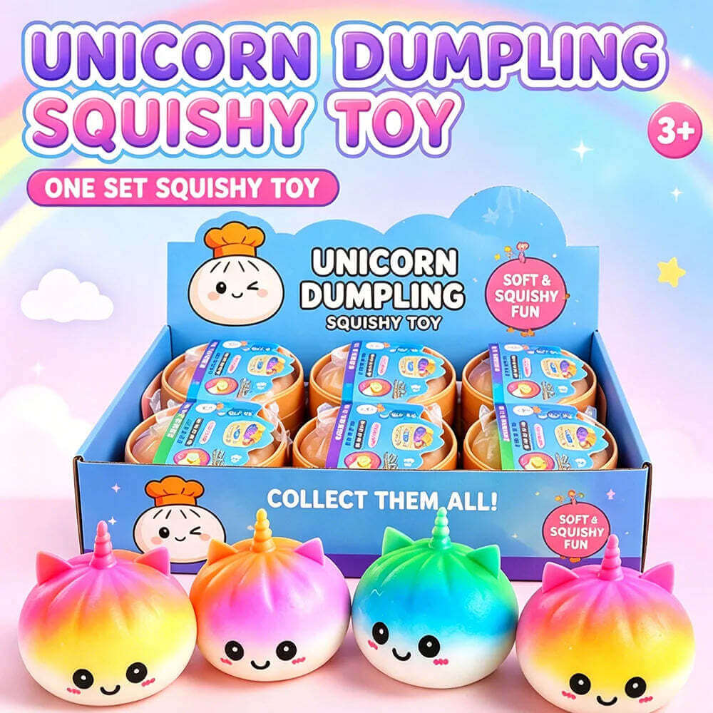Squishy Licorne Jumbo Slow Rising Anti-Stress Fidget – Jouet Sensoriel Bureau Cadeau TechVisio
