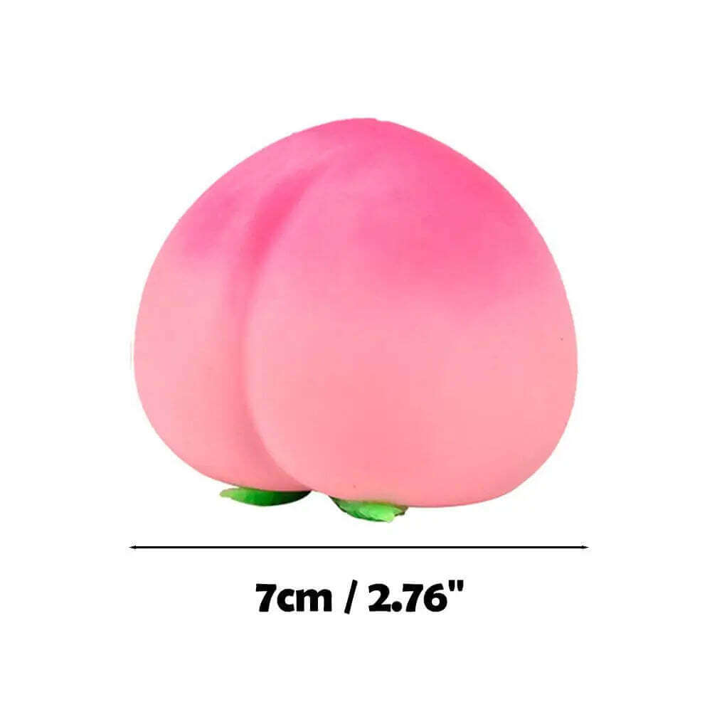Kawaii Peach Squishy Fidget Toy Slow Rising Soft Squeeze Decompression Toys for Kids Adults Autism ADHD Stress Relief Gift TechVisio