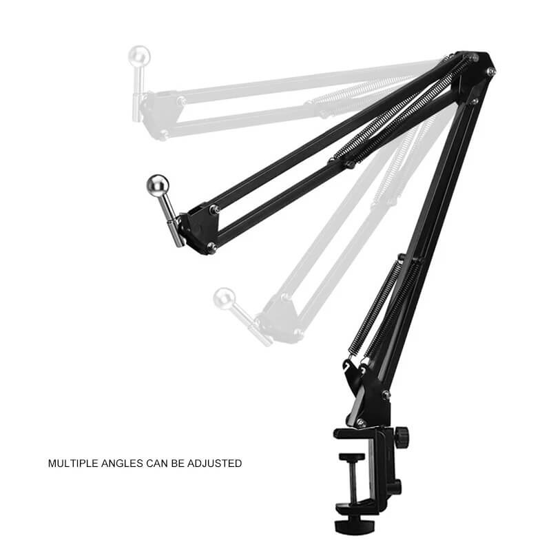 Desktop Cantilever Microphone Stand with Shock Mount, Universal Model, Suitable for Bm800, Dedicated for Live Streaming and Recording TechVisio