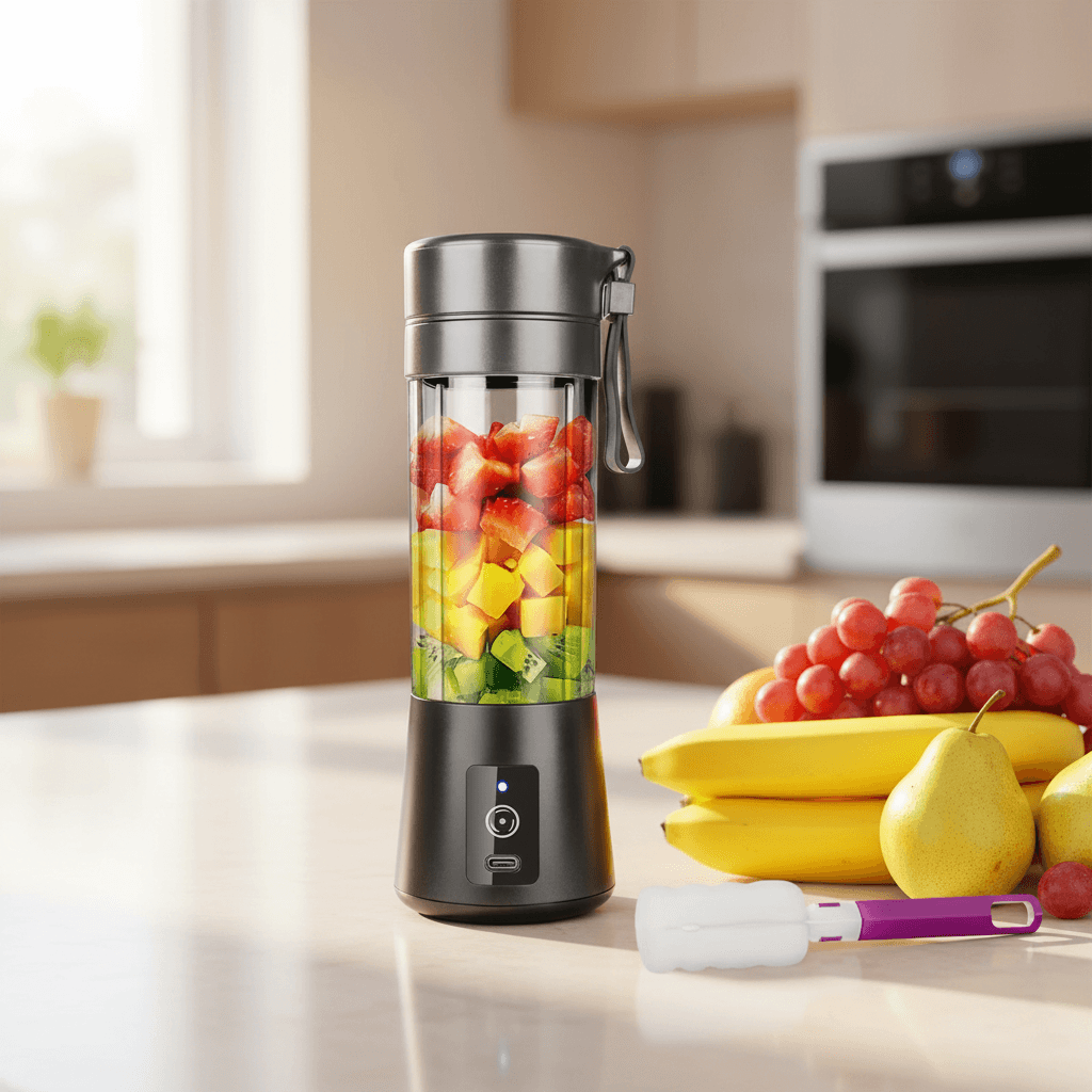 Portable Blender,Smoothie Blender,Mini Blender For Shakes And Smoothies,USB Rechargeable Home Travel Fruit Juicer Cup TechVisio