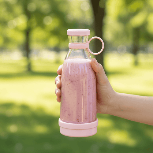 Portable Blender Electric Fruit Blender Durable Smoothies and Milkshakes Maker Rechargeable for Outdoors Camping Traveling TechVisio