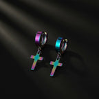 Boucles Croix Colorful Premium