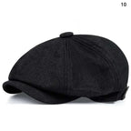 Men Casual Peaky Blinders hat Spring Autumn Retro Beret Hats Wild Casual Hats Unisex Wild Octagonal Cap girl Newsboy English hat TechVisio