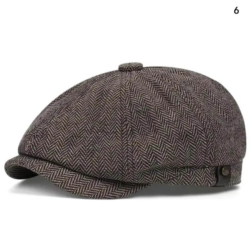 Men Casual Peaky Blinders hat Spring Autumn Retro Beret Hats Wild Casual Hats Unisex Wild Octagonal Cap girl Newsboy English hat TechVisio