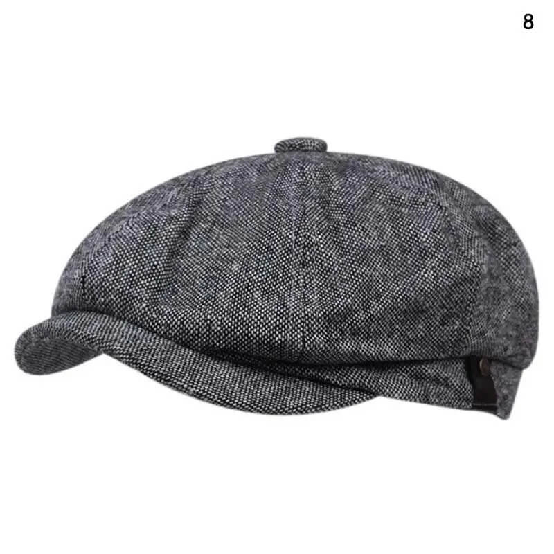 Men Casual Peaky Blinders hat Spring Autumn Retro Beret Hats Wild Casual Hats Unisex Wild Octagonal Cap girl Newsboy English hat TechVisio