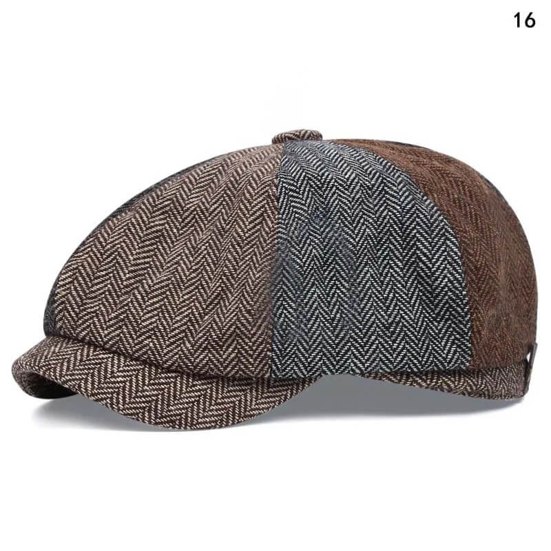 Men Casual Peaky Blinders hat Spring Autumn Retro Beret Hats Wild Casual Hats Unisex Wild Octagonal Cap girl Newsboy English hat TechVisio