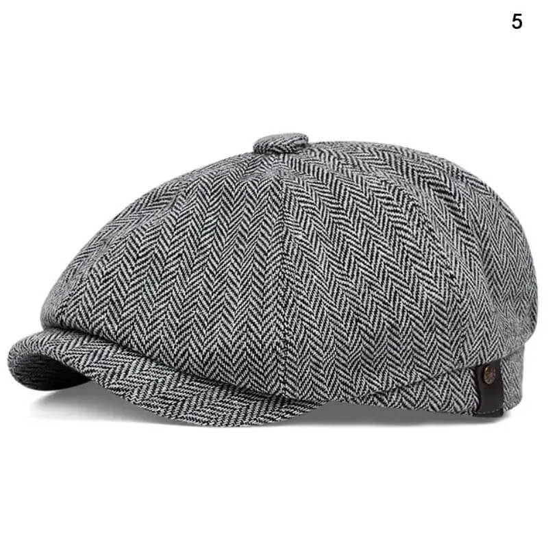 Men Casual Peaky Blinders hat Spring Autumn Retro Beret Hats Wild Casual Hats Unisex Wild Octagonal Cap girl Newsboy English hat TechVisio