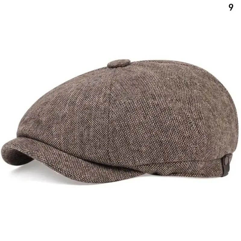 Men Casual Peaky Blinders hat Spring Autumn Retro Beret Hats Wild Casual Hats Unisex Wild Octagonal Cap girl Newsboy English hat TechVisio