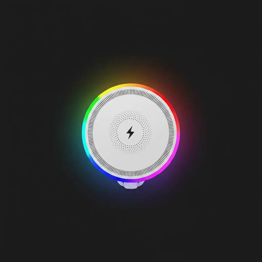 RGB Light Car Magnetic Wireless Charger Phone Holder Air Vent Stand For Magsafe iPhone 16 15 14 13 12 Pro Max Fast Charging Dock TechVisio