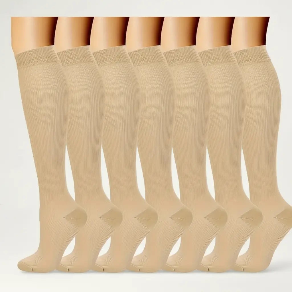 Chaussettes compression beige premium