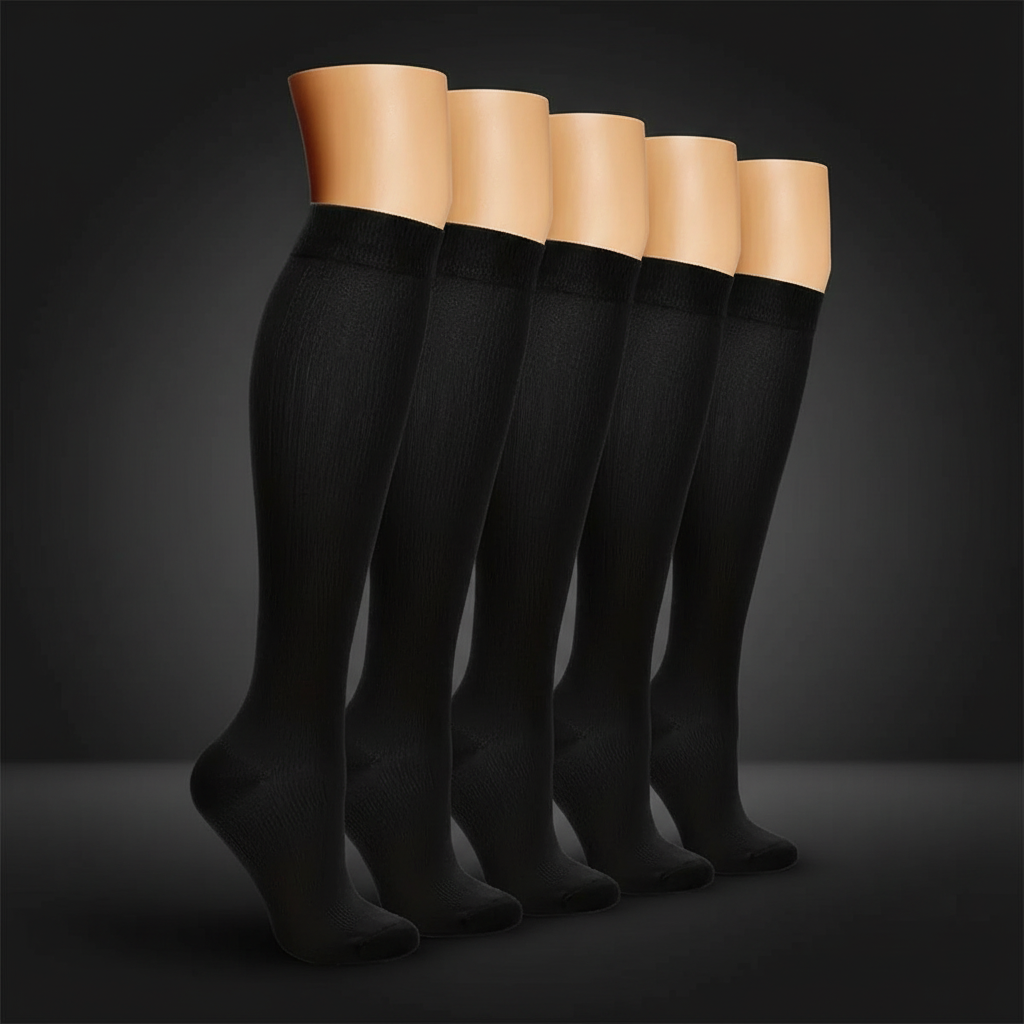 Chaussettes compression noires premium