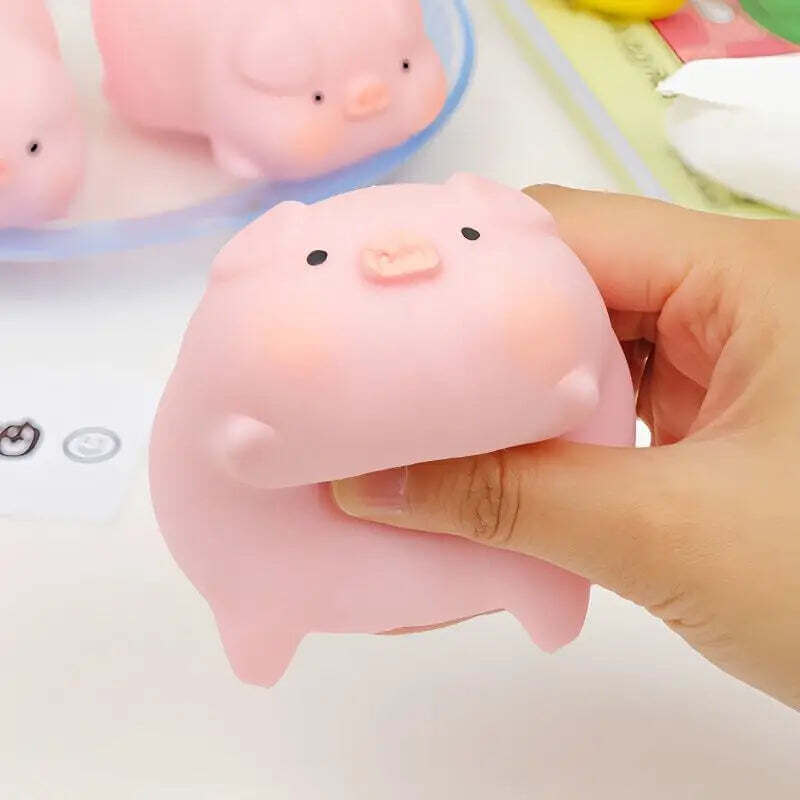 Squishy Cochon Rose Kawaii Anti-Stress Mochi – Jouet Anxiété Cadeau TechVisio