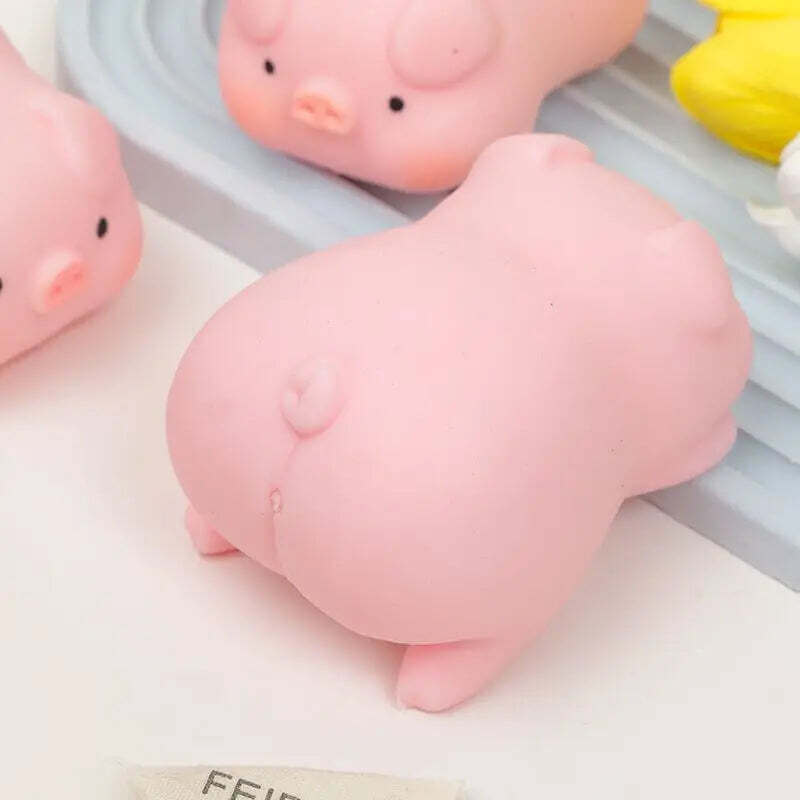 Squishy Cochon Rose Kawaii Anti-Stress Mochi – Jouet Anxiété Cadeau TechVisio