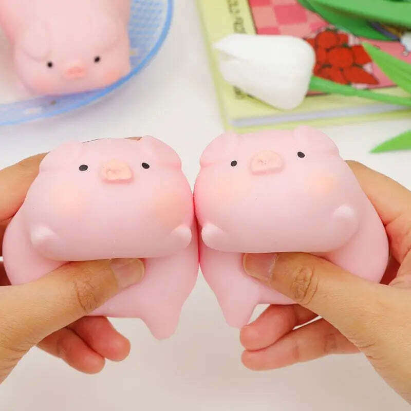 Squishy Cochon Rose Kawaii Anti-Stress Mochi – Jouet Anxiété Cadeau TechVisio