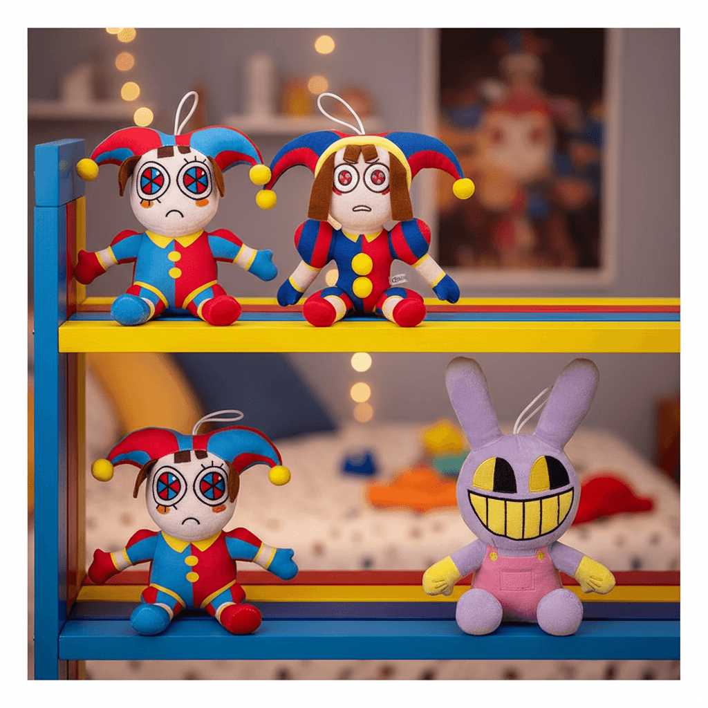 Peluche The Amazing Digital Circus – Pomni & Jax 25-40cm TechVisio