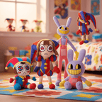 Peluche The Amazing Digital Circus – Pomni & Jax 25-40cm TechVisio
