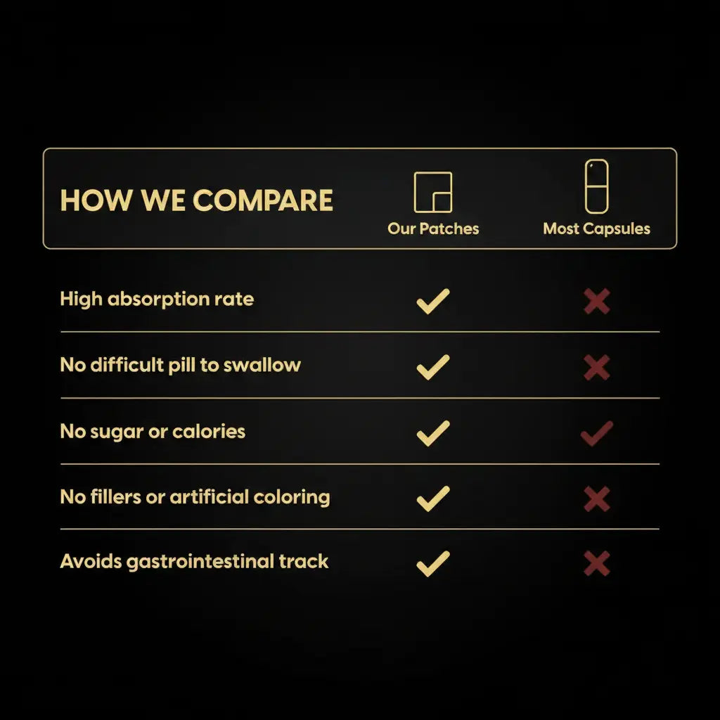 Comparison Table Dark Gold