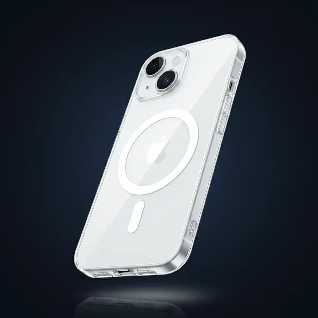 Magnetic Original Clear Case For iPhone 17 18 16 15 14 13 12 11 Pro Max Mini XS XR Funda For Magsafe Silicone Transparent Cover TechVisio