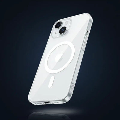 Magnetic Original Clear Case For iPhone 17 18 16 15 14 13 12 11 Pro Max Mini XS XR Funda For Magsafe Silicone Transparent Cover TechVisio