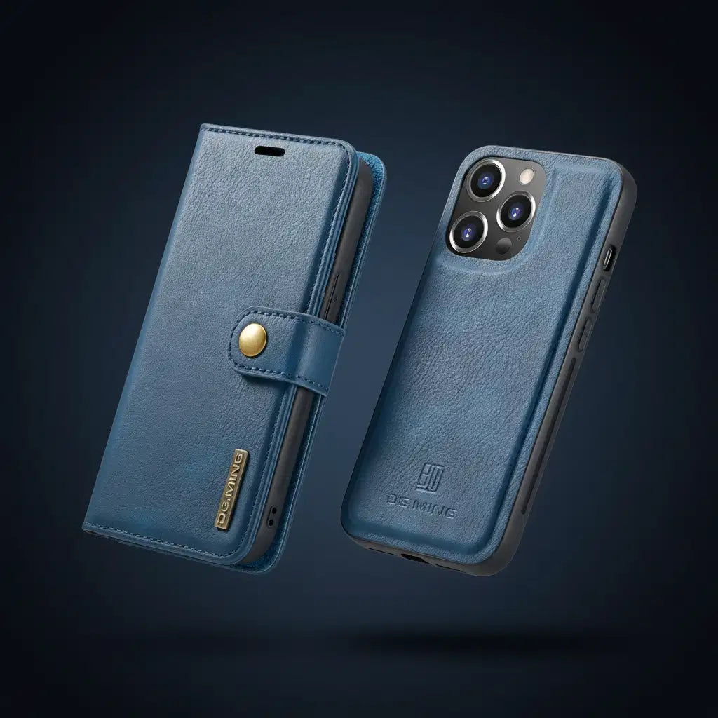 Detachable Magnetic Leather Phone Case for IPhone 16 17 Pro Max 15 12 13 11 14 Plus Air SE 2022 Wallet Card Holder Cover Coque TechVisio